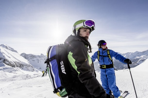 Participants of the guided ski tour in Obertauern © Claudia Ziegler Photography